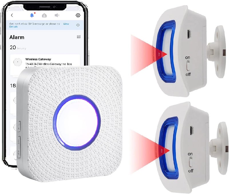 EverNary WiFi Smart Bed Sensor Alarm and Fall Prevention for Elderly/Adults/Seniors, Dementia,Wireless Caregiver Motion Sensor Alarm with App (only Supports 2.4GHz WiFi) - Image 1